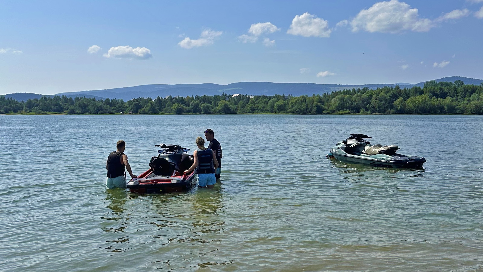 Sea-Doo na jezeře Bukowka