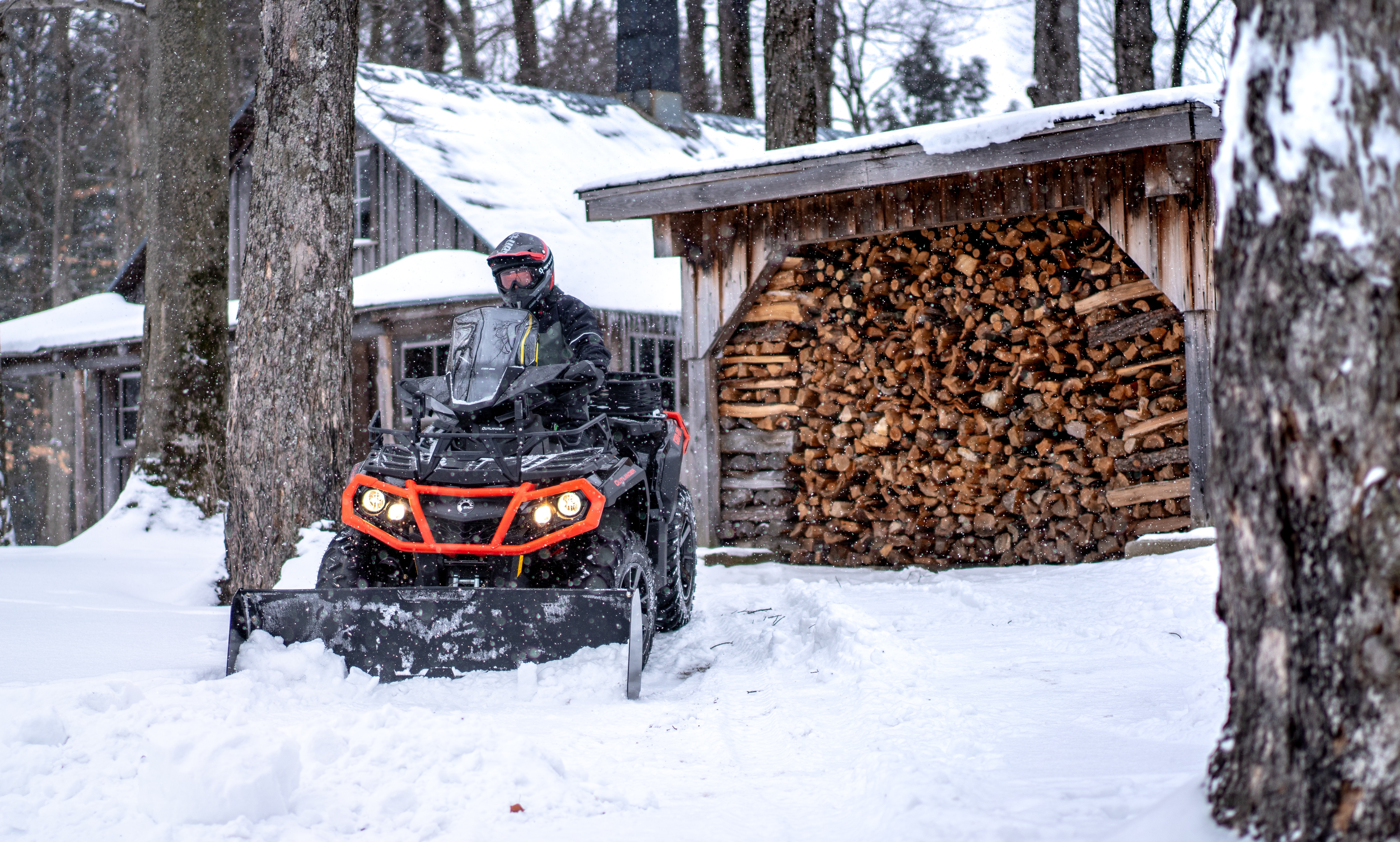 Снегоотвал отвал ковш для ATV квадроцикла быстросъемный Gorilla 