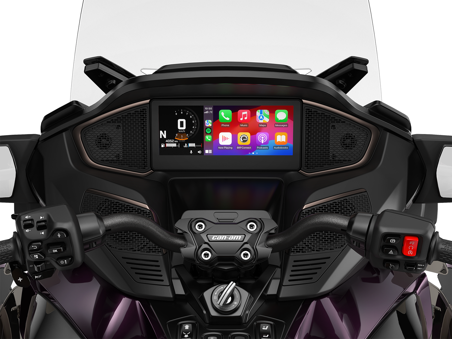 10.25" touchscreen display, available on every 2025 Can-Am Spyder