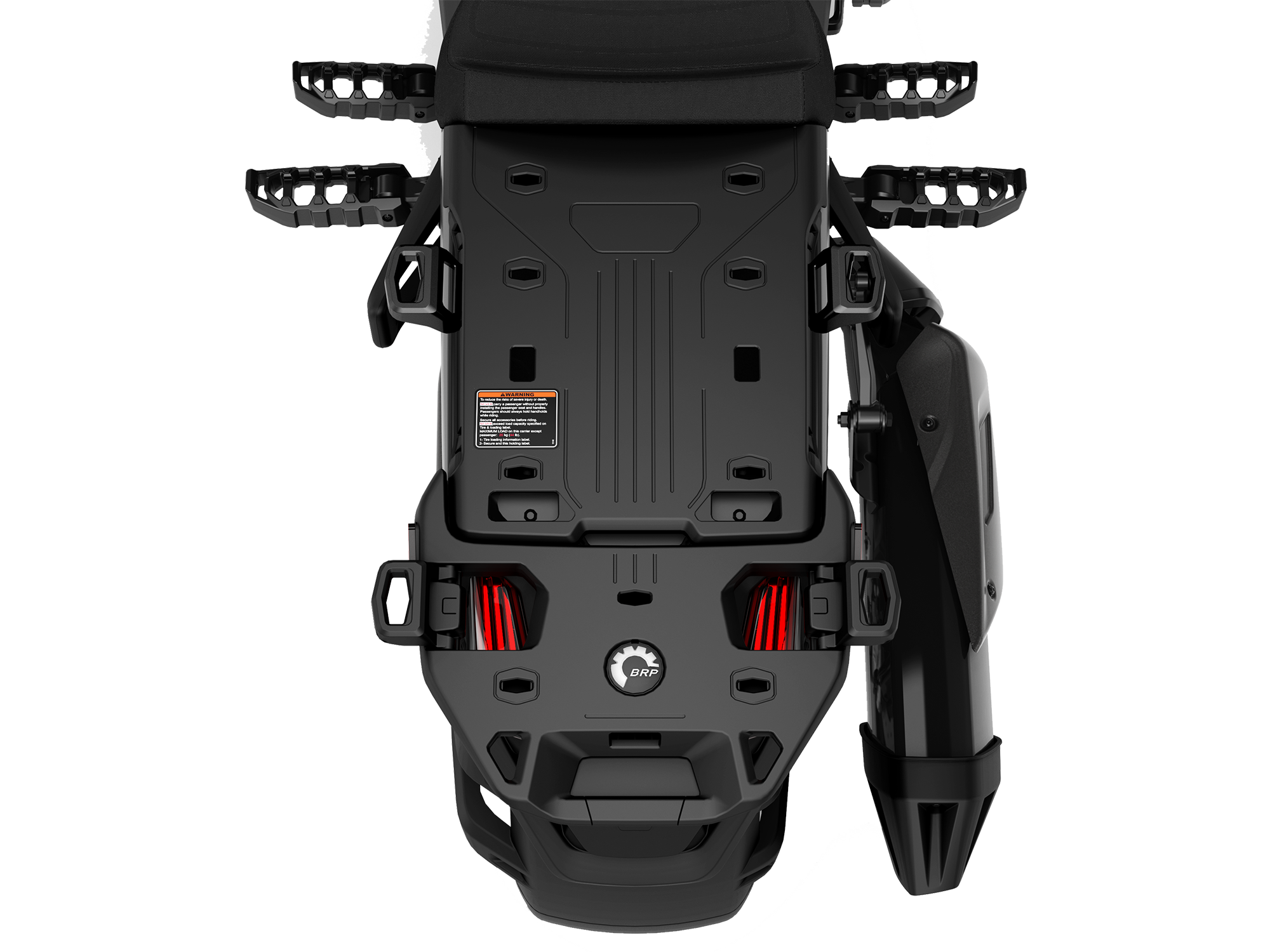 Top view of a 2025 Can-Am Canyon with LinQ attachments