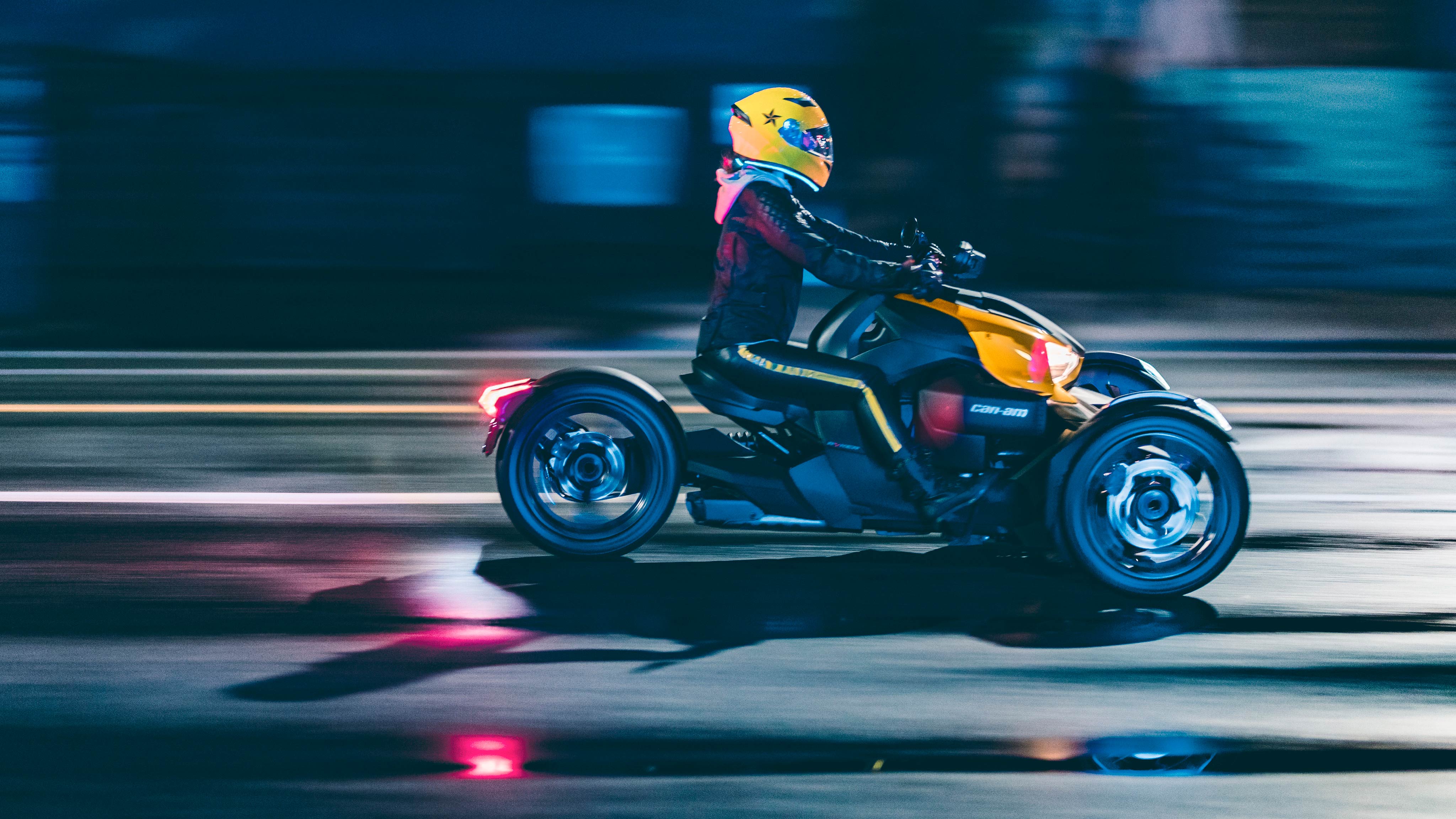 Female rider on a Can-Am Ryker