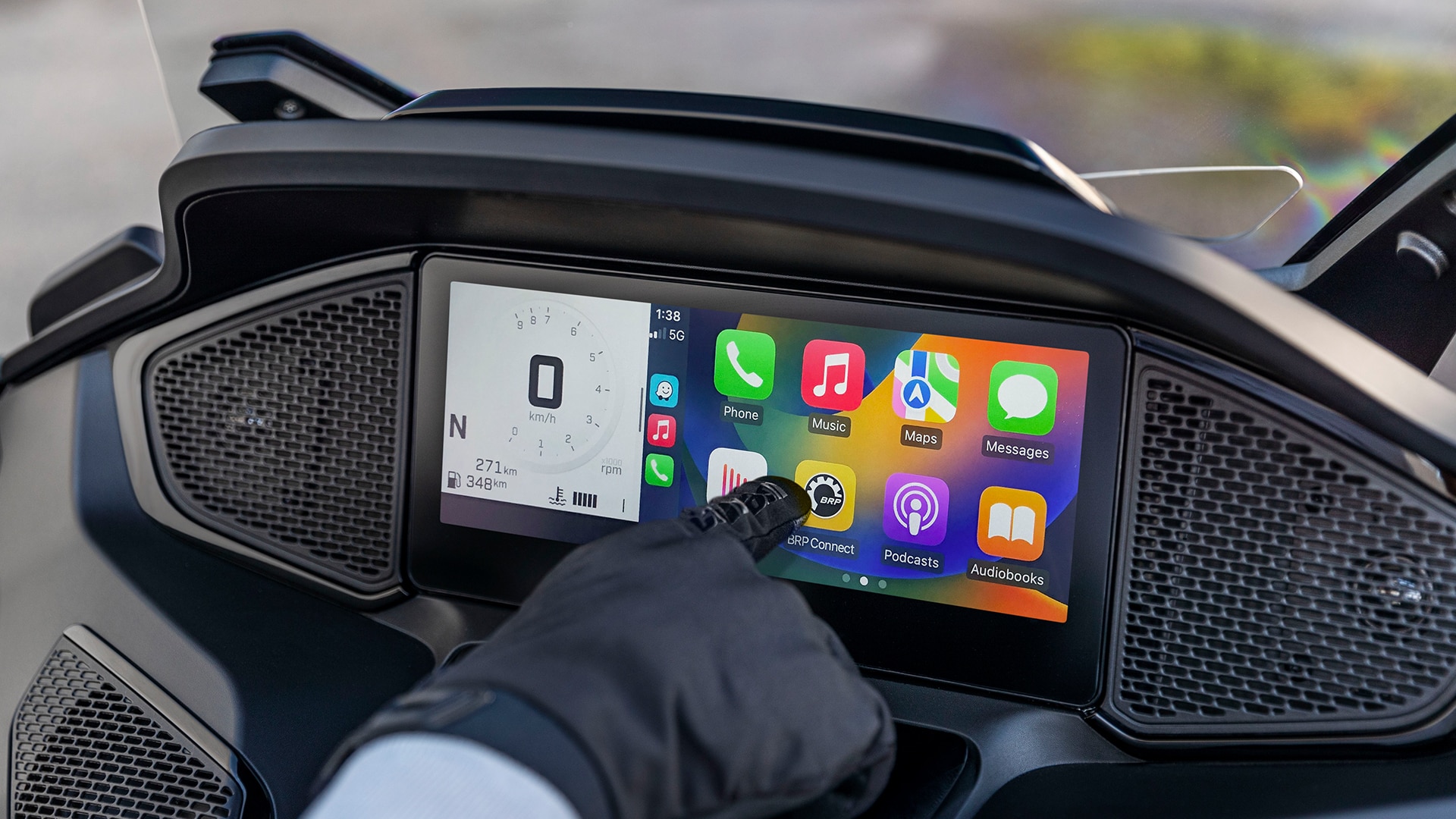 Can-Am Spyder RT'de Apple CarPlay Ekranı